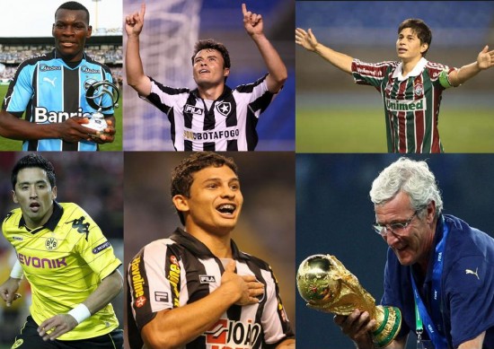 Grandes nomes do futebol brasileiro e mundial